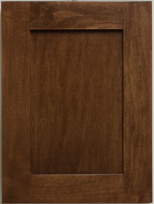 picture of door stained in Rosewood